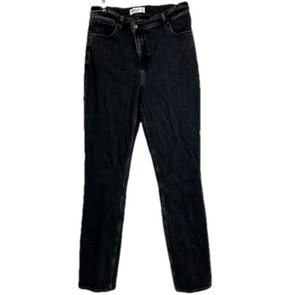 Abercrombie Fitch crisscross ultra high rise 90s slim straight jeans
